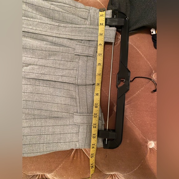 EXPRESS High waisted pin stripe pant with tie belt - Picture 7 of 8